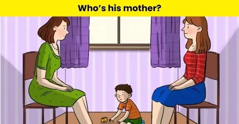 بازی فکری؛ اگه از هوش خدا برات کم نگذاشته بگو کدوم خانم مادر این بچه است؟