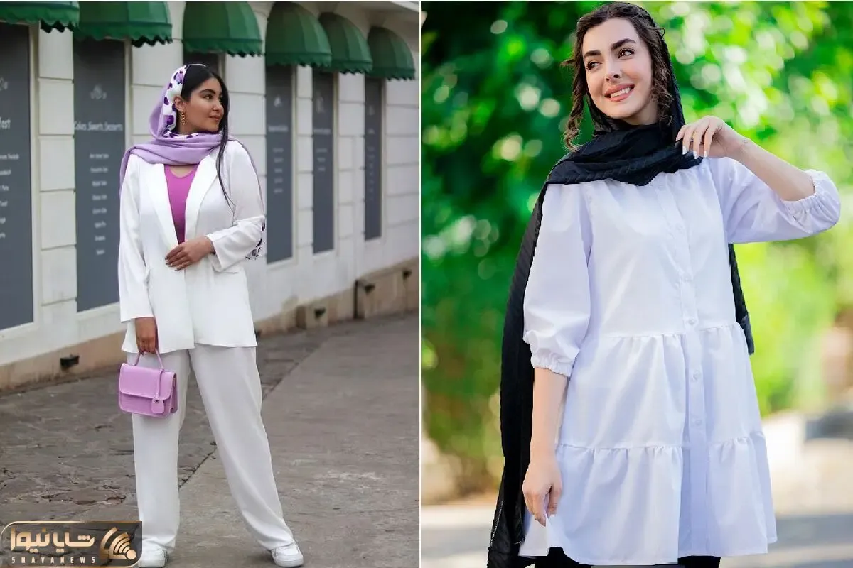 میدونی با مانتو سفید چه شلوار و شالی ست کنی؟ امسال عروس بهار شما باشید