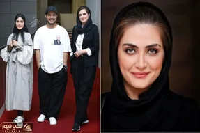 هووی طلوعی یه کت و شلوار پوشیده عین شوهرش! استایل الناز ملک در اکران بازگشت زخم کاری