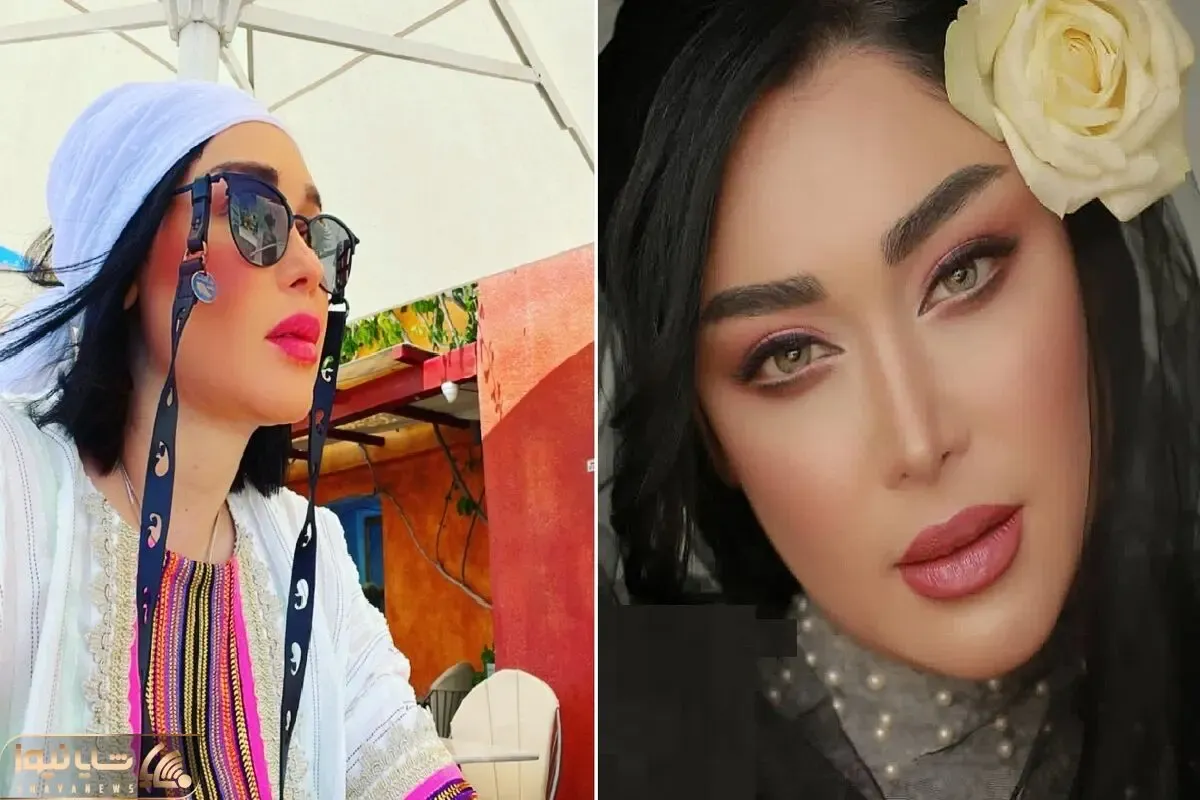 سارا منجزی با یه مشت فیلتر فیس شو بادمجونی خوشگل کرد؛ پرده آشپزخونه رو سرش چی میگه!