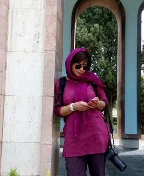 (عکس) سیما تیرانداز در پشت صحنه سریال جدیدش