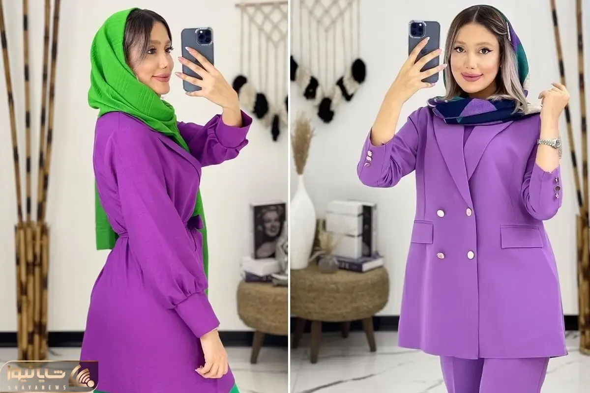 یه عالمه استایل شیک با مانتوی بنفش؛ با رنگ اصالت هنرمندانه و باشکوه تیپ بزن