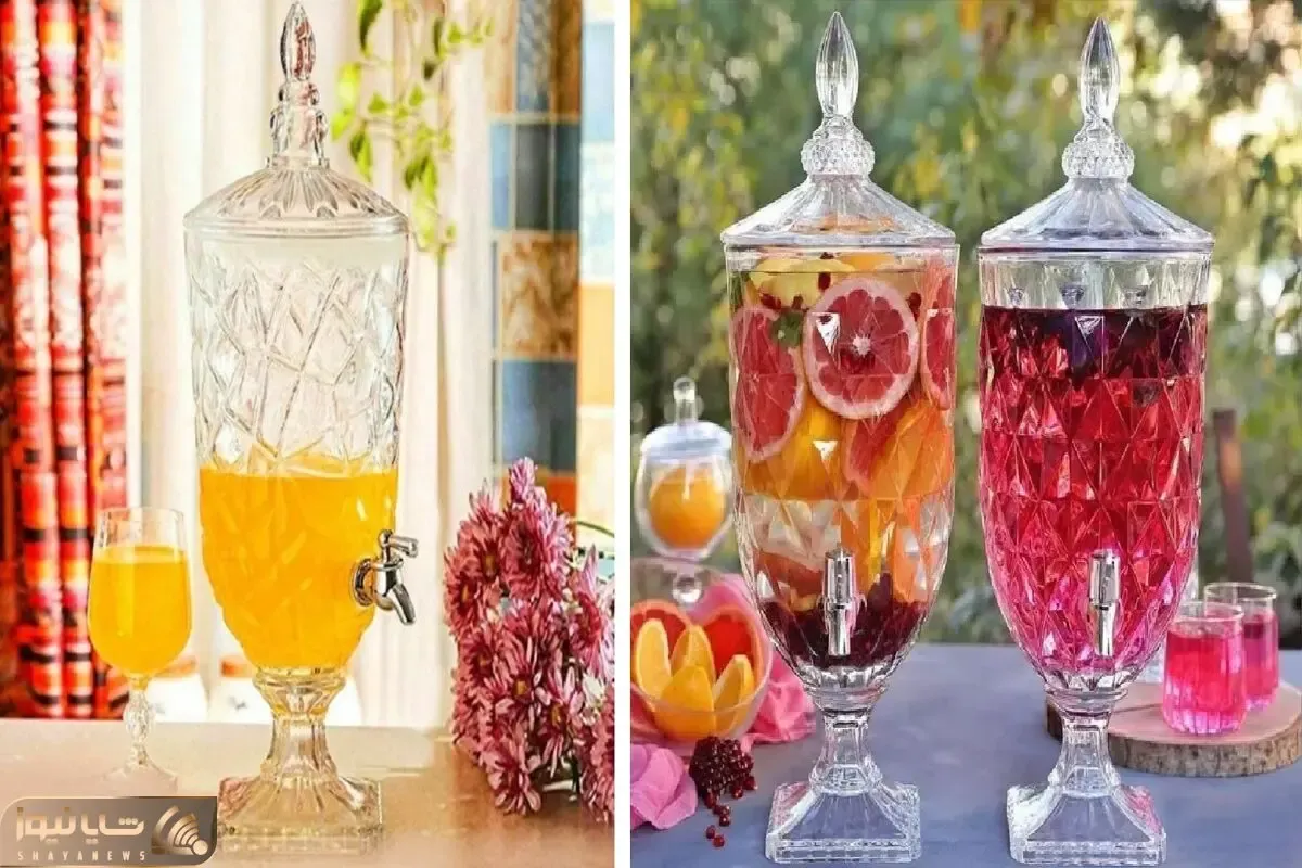 انواع مدل کلمن های شربت‌خوری شیشه ای جدید؛ شیکول، کاربردی و مهمان پسند!
