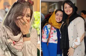 دو بازیگر دراز و کوتاه بغل هم؛ تیپ سمی و نامتعارف 