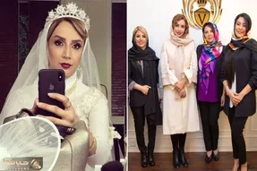 شبنم قلی خانی با آرایش عروس وارش و تور بلننند همرو پکوند؛ گیساشو پیچیده عین شبکه پنج!