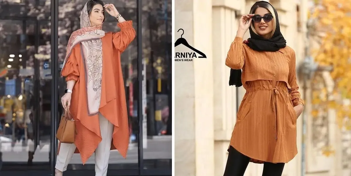 به مانتوی آجری شال یا روسری چه رنگی میاد؟