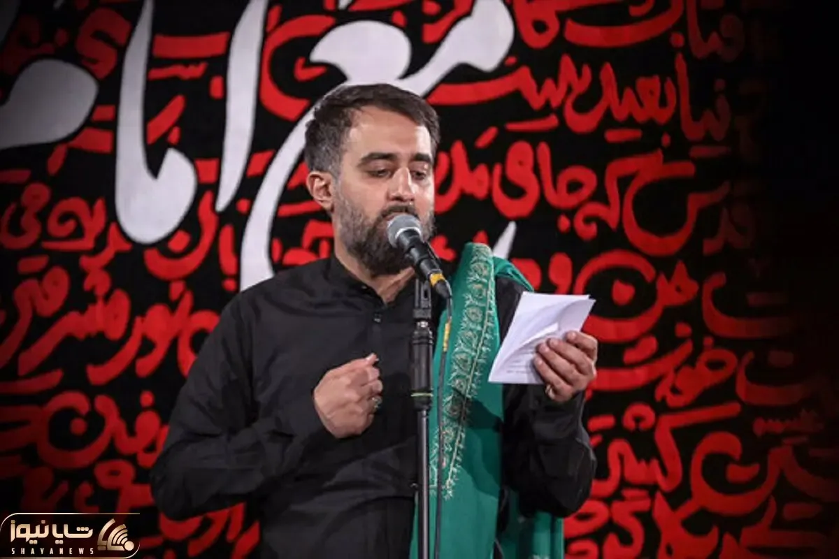 نوای جگرسوز؛ مداح دل همه رو پر خون کرد وقتی مادر چرا خون از گریبانت چکیده رو خوند