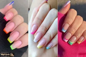 ایده لاک فرنچ 2025؛ مدل های رنگارنگ جدیدا خیلی رو بورسه دستات کیوت ترین میشه