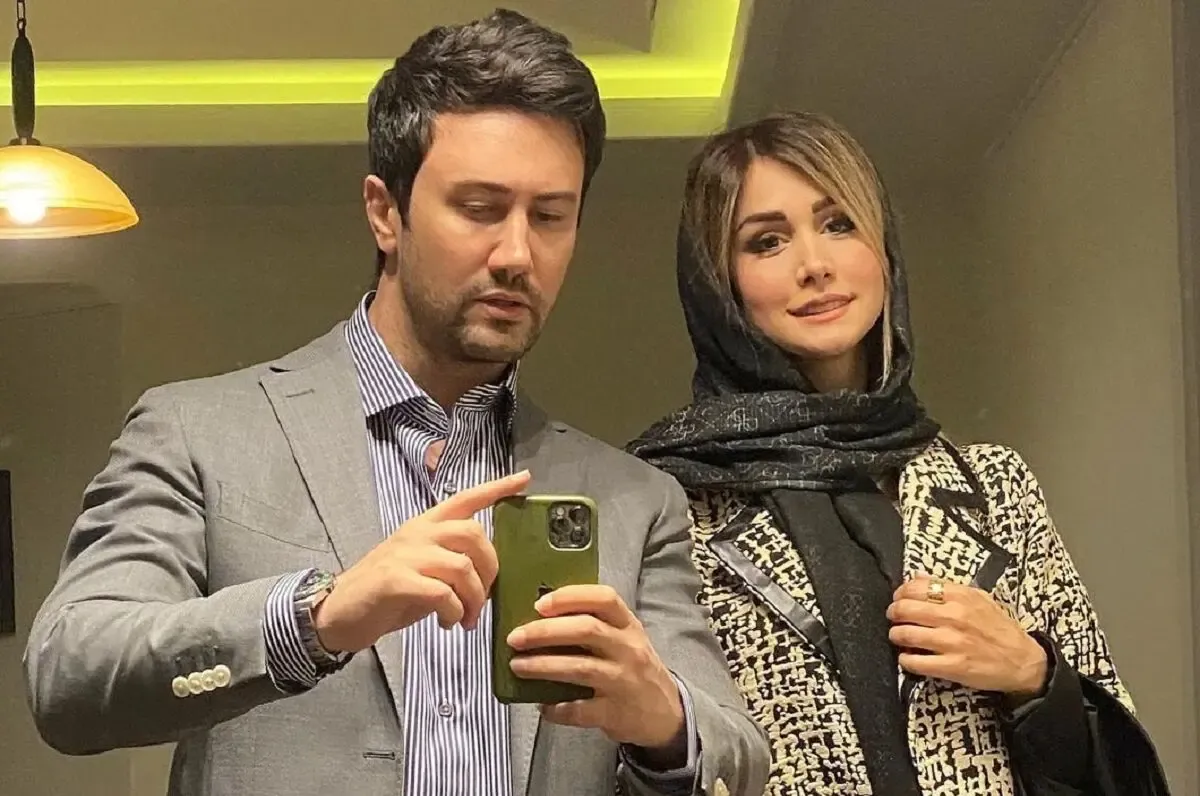 عکس زیبای شاهرخ استخری با نبات خانمش!