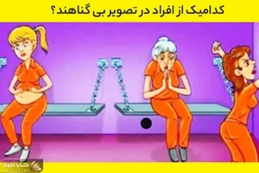 بازی فکری؛ فکر میکنی ذهن خلاق و بازی داری زیر 10 ثانیه بگو فرد بیگناه تو سلول کیه!