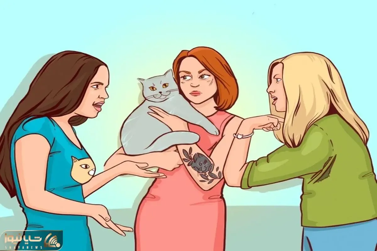بازی فکری؛ اگه کل وجودت هوشه بگو از این سه تا خانوم کدوم صاحب گربه خوشگله است؟
