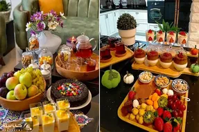 ایده تزیین میز پذیرایی شیک برا شب نشینی؛ دیزاینی که جلو فامیل و مهمون سربلندت میکنه