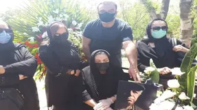 تصاویری از مراسم خاکسپاری مرحوم محسن قاضی مرادی