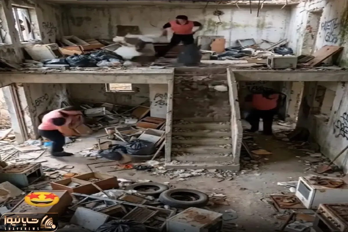 معماری خلاقانه؛ این خرابه رو بدن من 1ماه تمیز کردنش میکشه ولی تو دو روز ازش کاخ ساختن