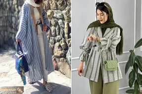 ایده استایل با مانتو لنین راه راه / میخوای قدبلند دیده شی پاشنه بلندُ ولش اینو بچسب