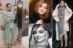 نازنین بیاتی با پاشنه های قُله ای بابا لنگ دراز شد؛ چه انقلابی تو تریپش کرد!