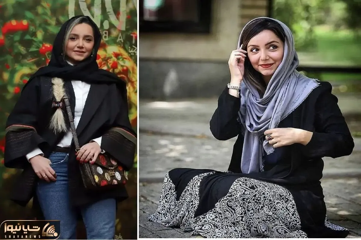 خودنمایی نازنین بیاتی با گیس بافته و جین جذبش؛ سایه اسموکی و رژ جیییغ  قرمزشو نگااا
