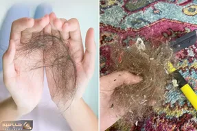 ترفند کاری برای جمع کردن مو از روی فرش و موکت بدون دوشواری / روش کدبانوهای وسواسی