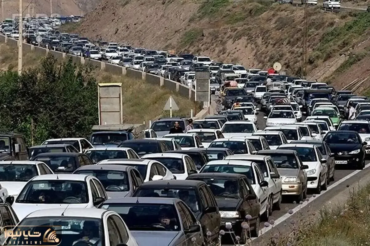 ترافیک سنگین در محور چالوس و آزادراه تهران ـ شمال