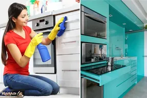 ترفندای کوزه گری واسه تمیز کردن کابینت؛ آنَن فانن برق بنداز و لکه هاش رو محو کن!