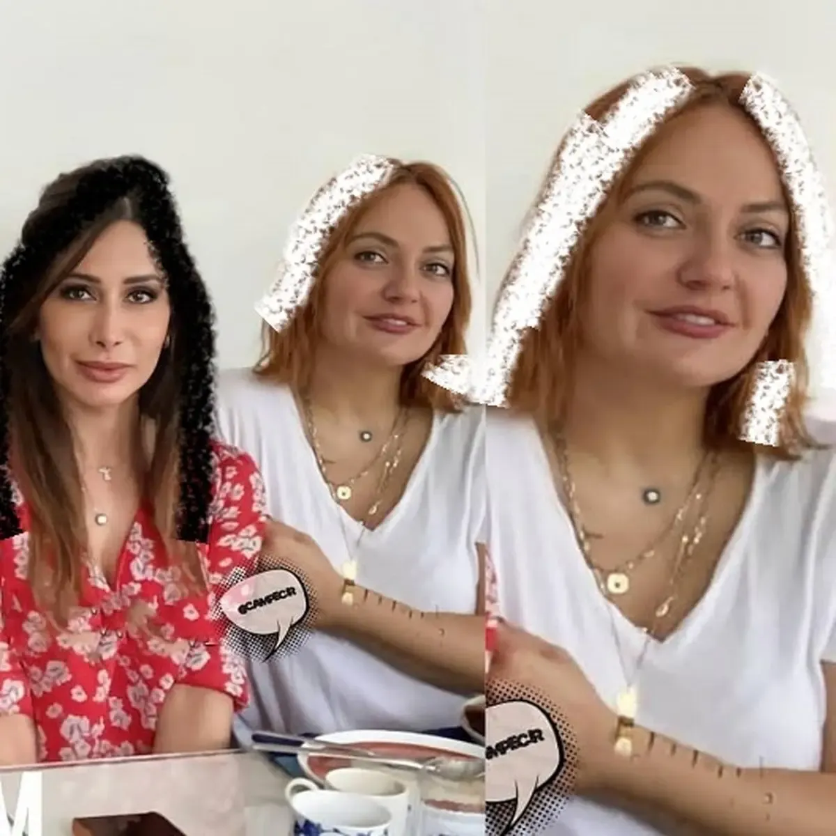 تیپ مصری و رژ قرمز مهناز افشار کنار خواننده لس آنجلسی!