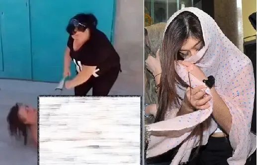 (عکس) کتک زدن  زن هنجارشکن توسط همسران مشتریان!