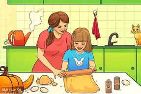 بازی فکری؛ اگه هوش سرشاری داری تو آشپزی مهربانانه این مادر و دختر اشکال رو پیدا کن