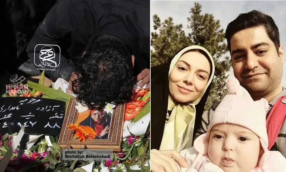 ضجه های دردناک همسر آزاده نامداری در آخرین وداع!
