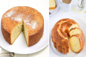 طرز تهیه کیک ساده بدون فر / بافت و طعم عالی و پف زیاد این کیک حرف نداره