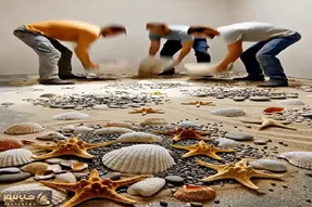 معماری خلاقانه؛ حموم با کف ساحلی ساختن آدم دراومدنش نمیاد دیگه