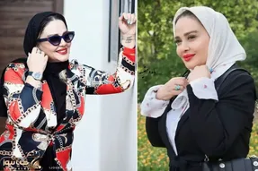 وقتی بهاره رهنما شیک و پیک میکنه؛ رُخ خانوم با پیراهن هندونه ای و مینی اسکارف