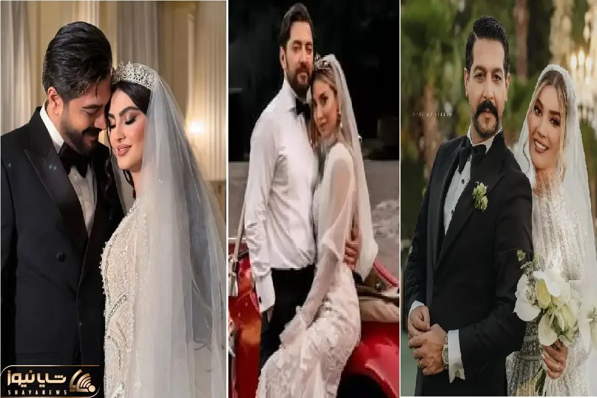کیک‌های عقد و عروسی لوکس و مجلل بازیگران؛ از قیدیمیا تا متین ستوده و مریم مومن