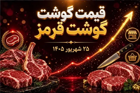 قیمت گوشت قرمز امروز 25 شهریور 1405 / گوشت گوسفندی و گوساله بعد از کاهش چند؟