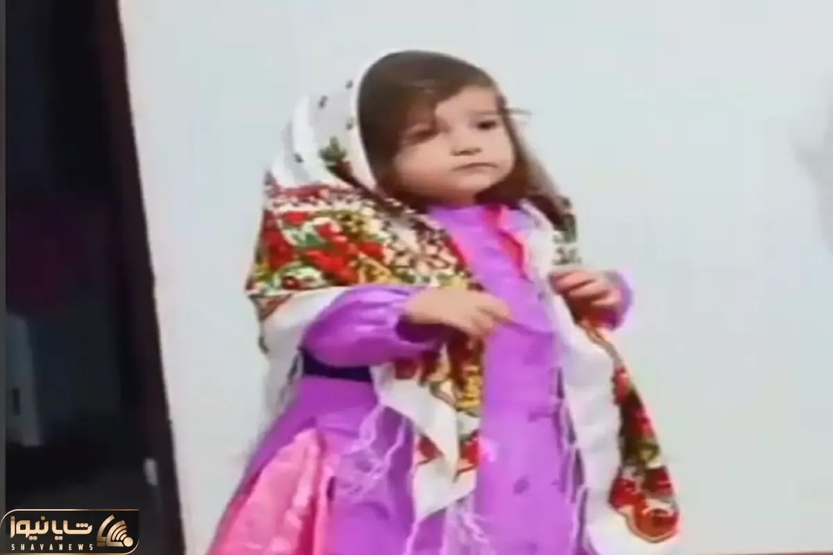آواز محلی؛ رقص ترکی دختربچه فندق دلربا با لباس محلی و آهنگ شینقیلی نانای آب قند لازمه
