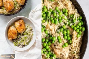 طرز تهیه پلو مخلوط با نخود فرنگی و مرغ / یه قاطی پلوی بهاری ساده و خوشمزه
