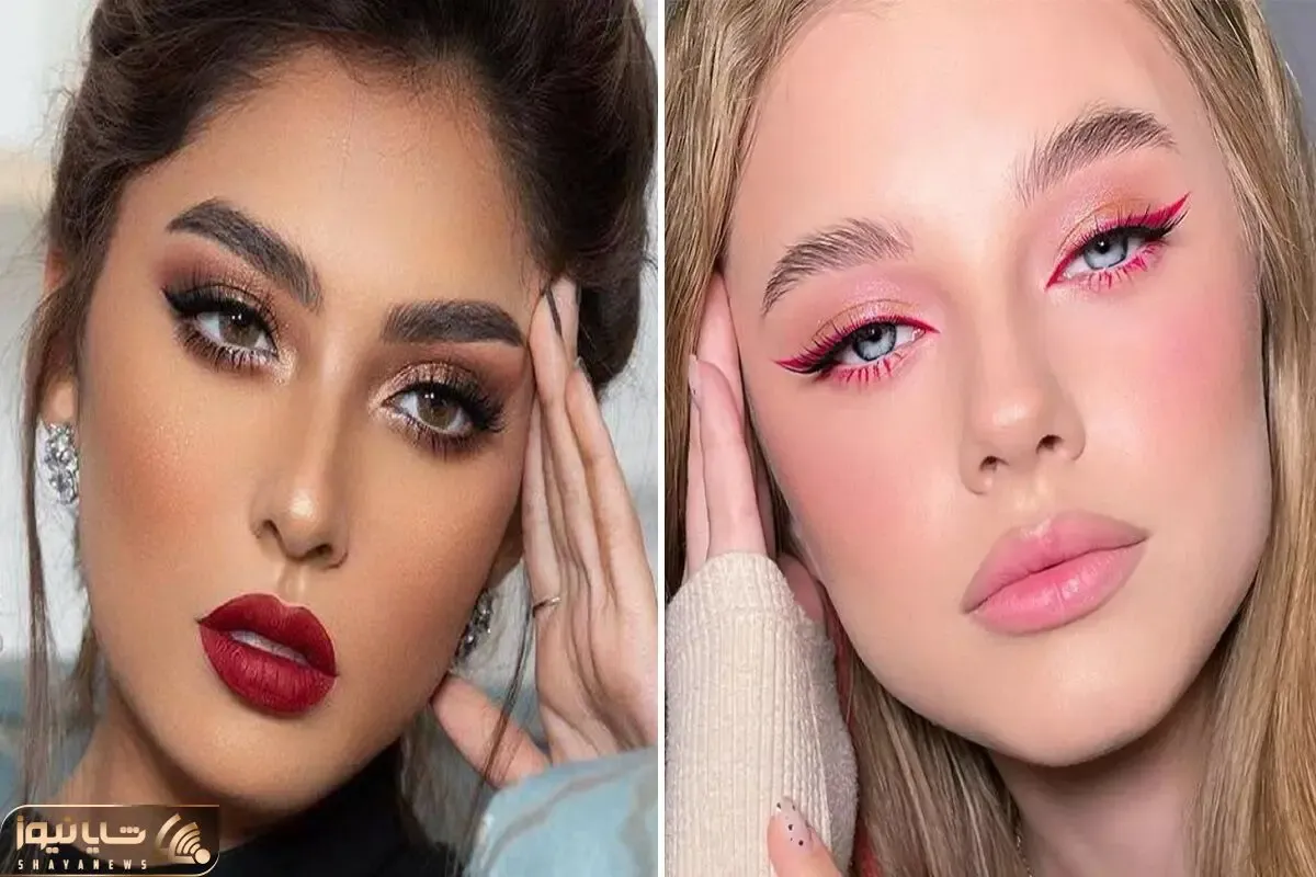 آرایش کل صورت تنها با یه رژ لب / بریز دور هر چی سرخاب سفید آب داری رژتو بیاری کافیه