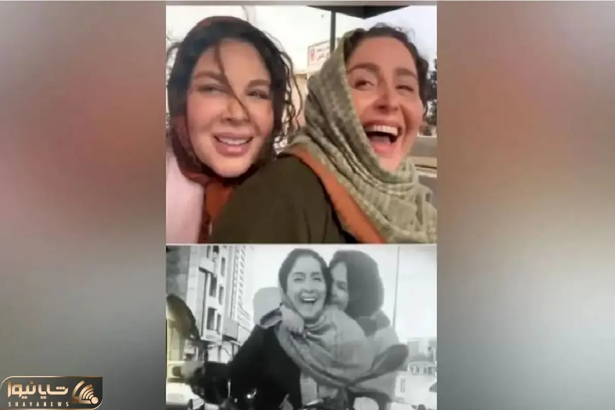 سکانس شاد/ژاله صامتی و عشقش چه کیفی پشت موتور میکنند/چه تیکه ای به پسرا میندازه