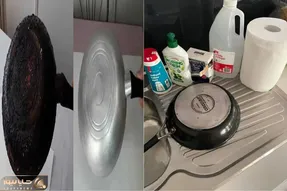 چطور قابلمه سوخته را مثل روز اول برق بندازیم؟/ راز خانگی با خداحافظی با قابلمه سوخته