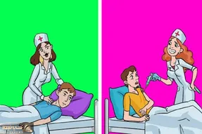 هوش تصویری؛ اگه زدی رو دست باهوشا سریع بگوکدوم از پرستارها آدم کٌشَن؟