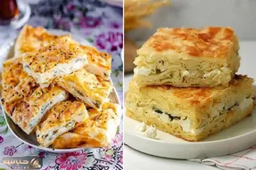 طرز تهیه سو بورک پنیری با خمیر خانگی / یه غذای خوشمزه ترکی که حرف نداره