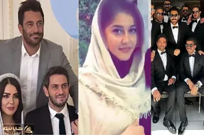 مراسم عقد داداش محمد رضا گلزار که زنش یکمی سره آیسانه؛ انگاری برج خلیفه رو رزرو کرده!