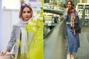 شبنم قلی خانی و نمایشگاه لوکس دبی با رفیق هنریش/ بعد کوچ بساطش تبلیغ و پول پارو کردنه