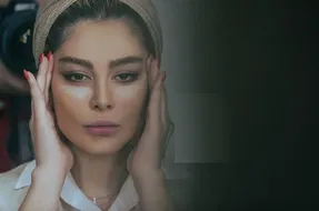 عکس خاص سحر قریشی بازیگر زیبا ایرانی در برف