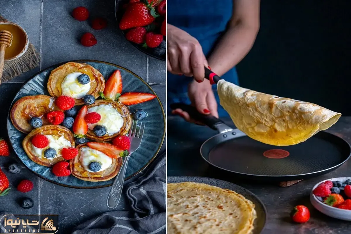 طرز تهیه پنکیک فرانسوی؛ اینجوری درست کنی موقع خوردنش انگار تو کافه وسط پاریس نشستی
