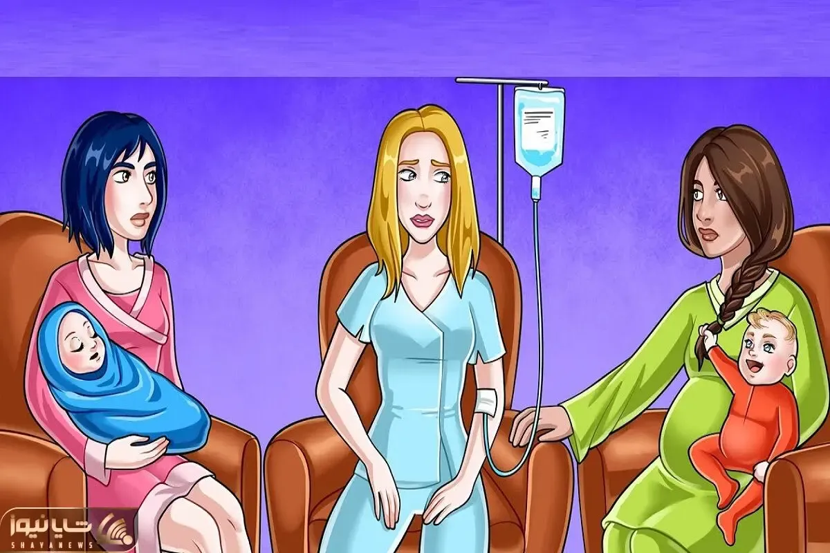بازی فکری؛ اگه دست باهوشارو از پشت بستی بگو بین خانم باردار و بقیه  کی بچشو برداشته؟