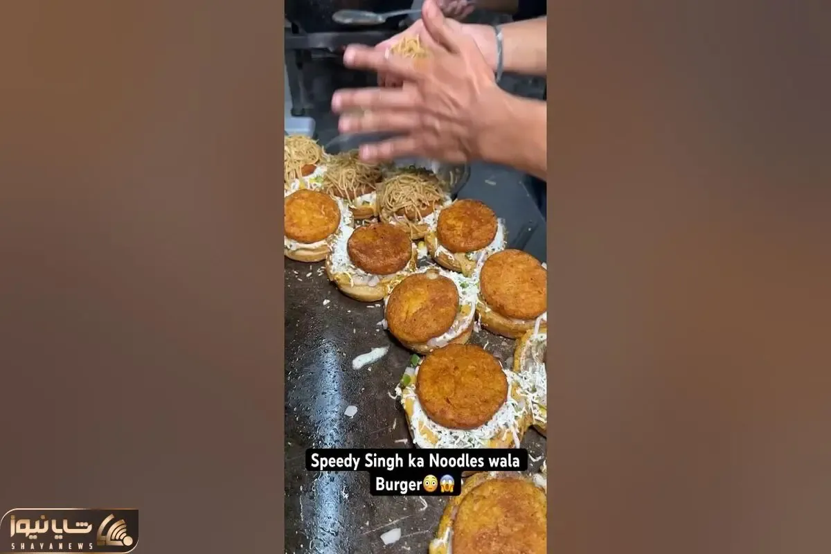 برگر خیابانی؛ فست فود مورد علاقه هندی ها که تو سه سوت آماده میشه اوووف جونم کره!