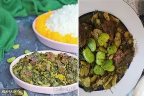 خورش باقلا سبز با گوشت / دستور پخت یه غذای لذیذ به همراه فوت و فن لعاب دار شدن