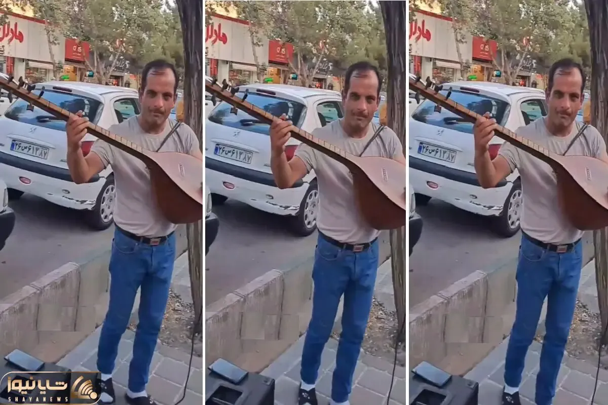 آواز خیابانی؛ ببینید عاشیق خیابانی چه دلنواز تو زنجان آهنگ ترکی میزنه
