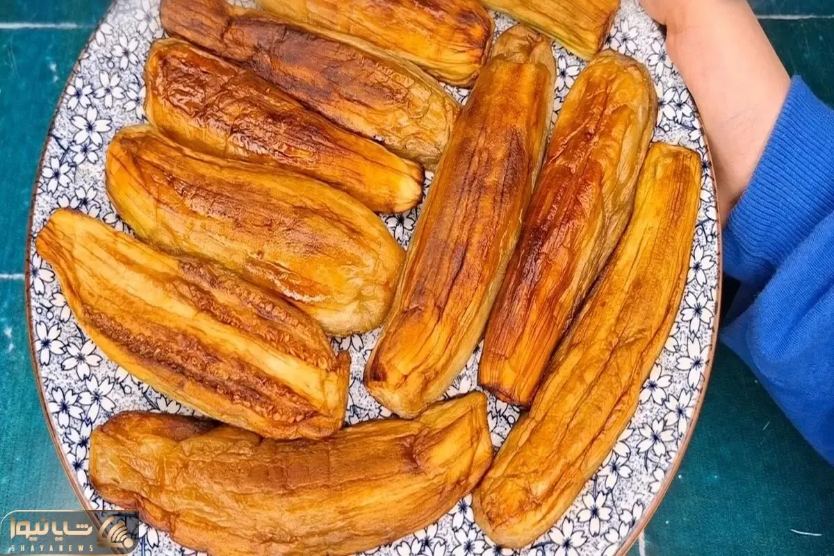 ترفندهای خانه داری؛ سرخ کردن بادمجان بدون جذب روغن هر کیلو فقط با یه قاشق