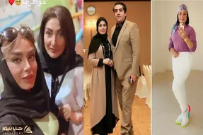 ظاهر عجیب صبا راد و همسرش وقتی فقط یه قدم مونده شبیه باربی و کن بشن؛ ابرو کاشت موکتی!